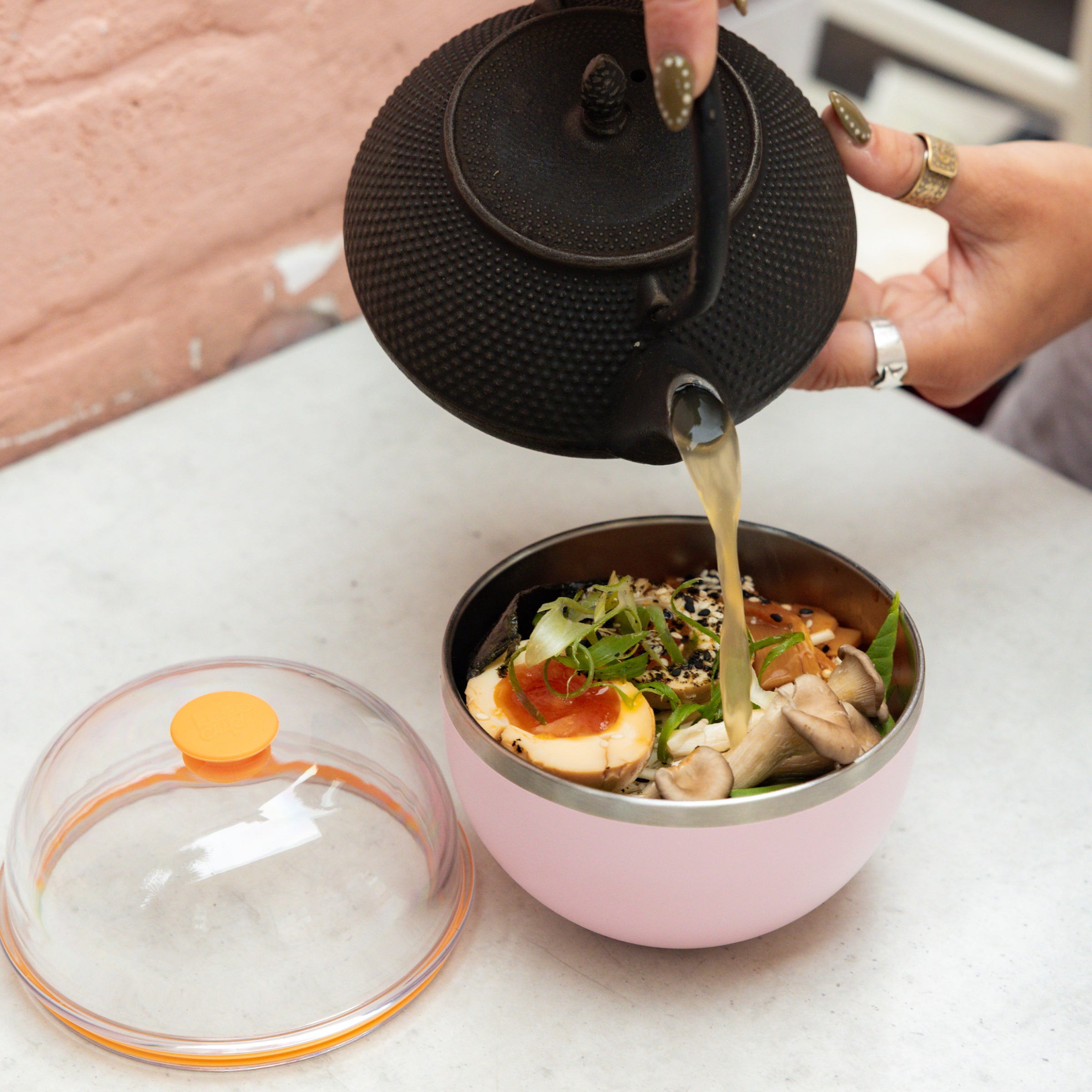 Go Bowl Insulated - Dome Lid | Pashmak Pink