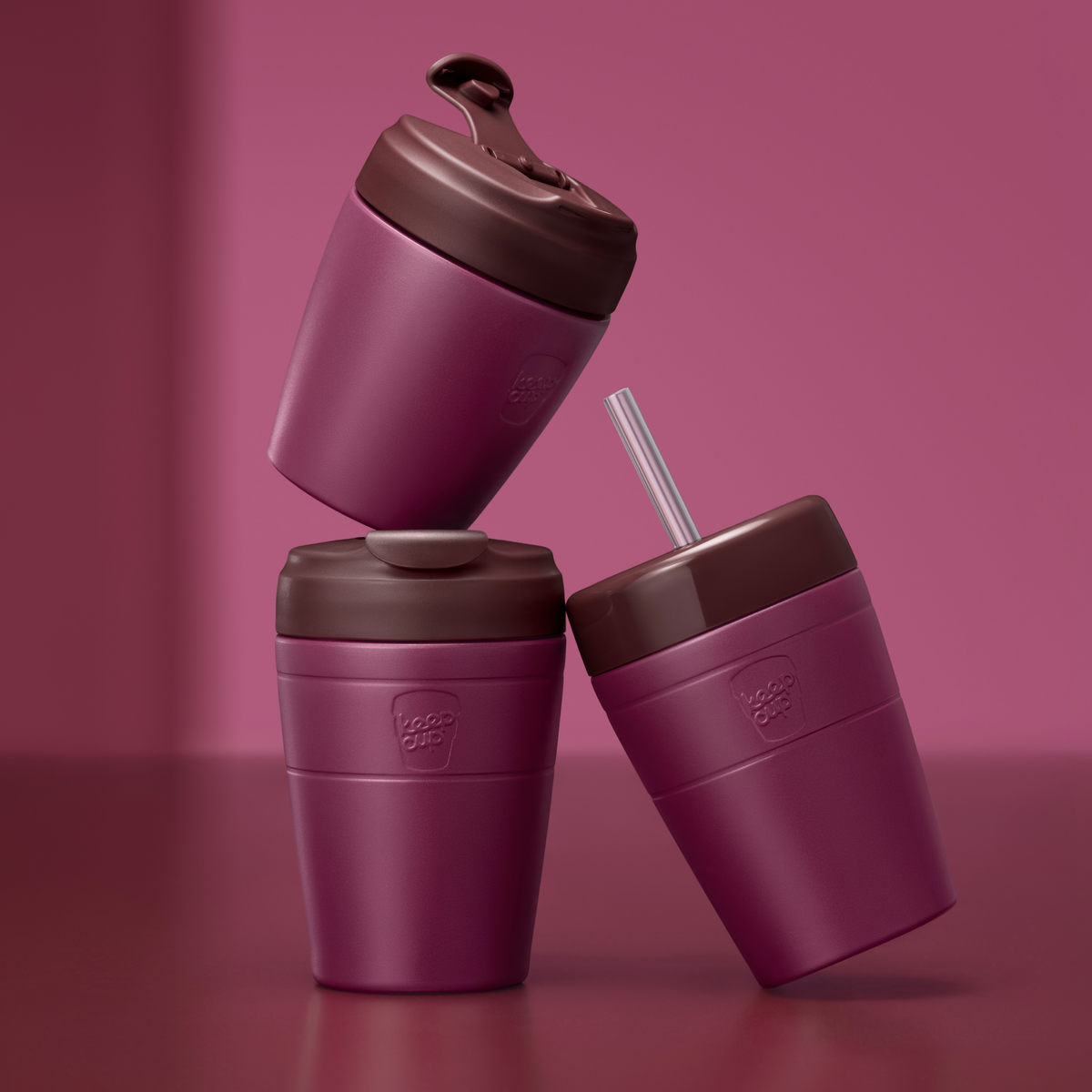 Commuter Insulated Cold Cup - 12oz | Mulberry