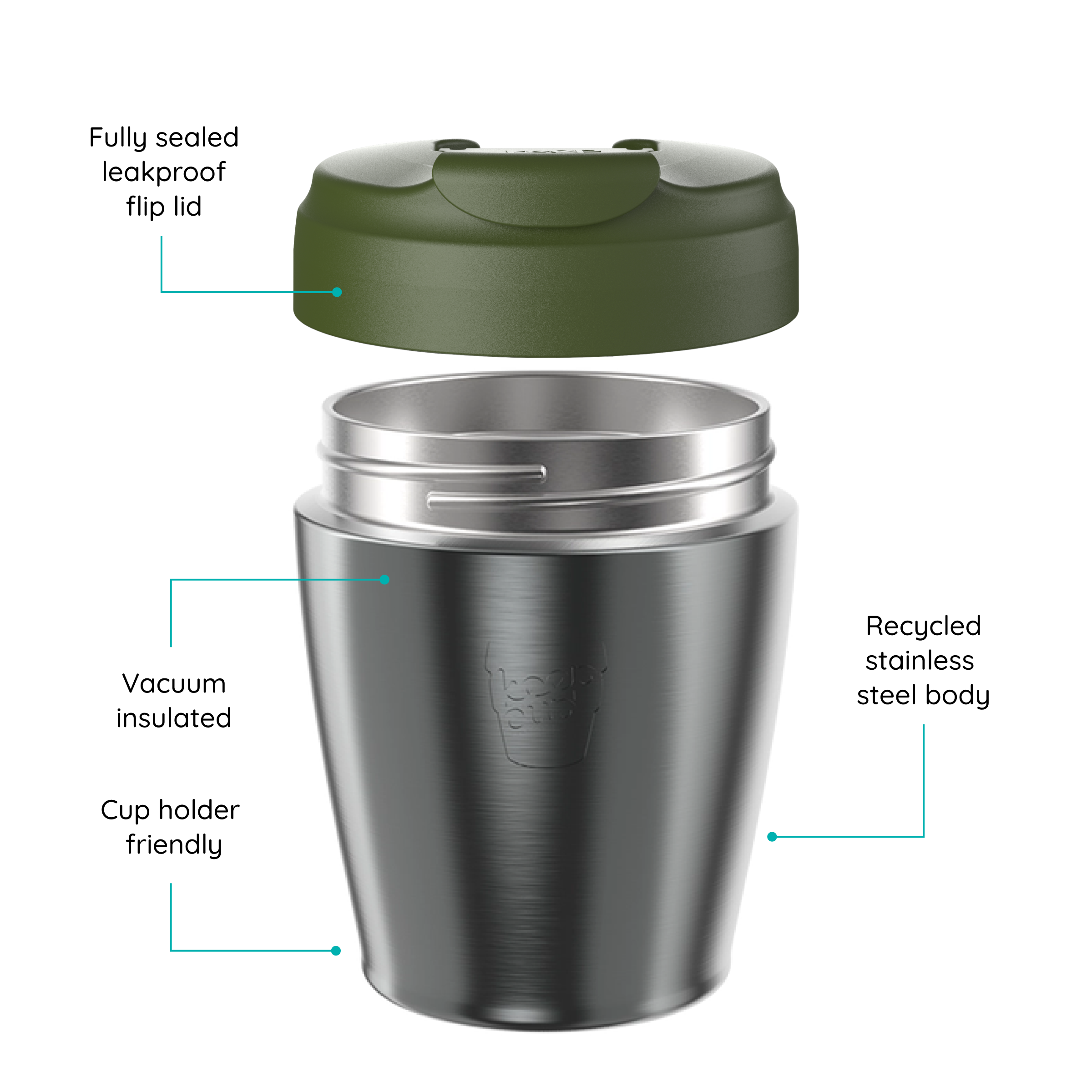 Commuter Insulated Travel Cup - 8oz | Nitro Pine