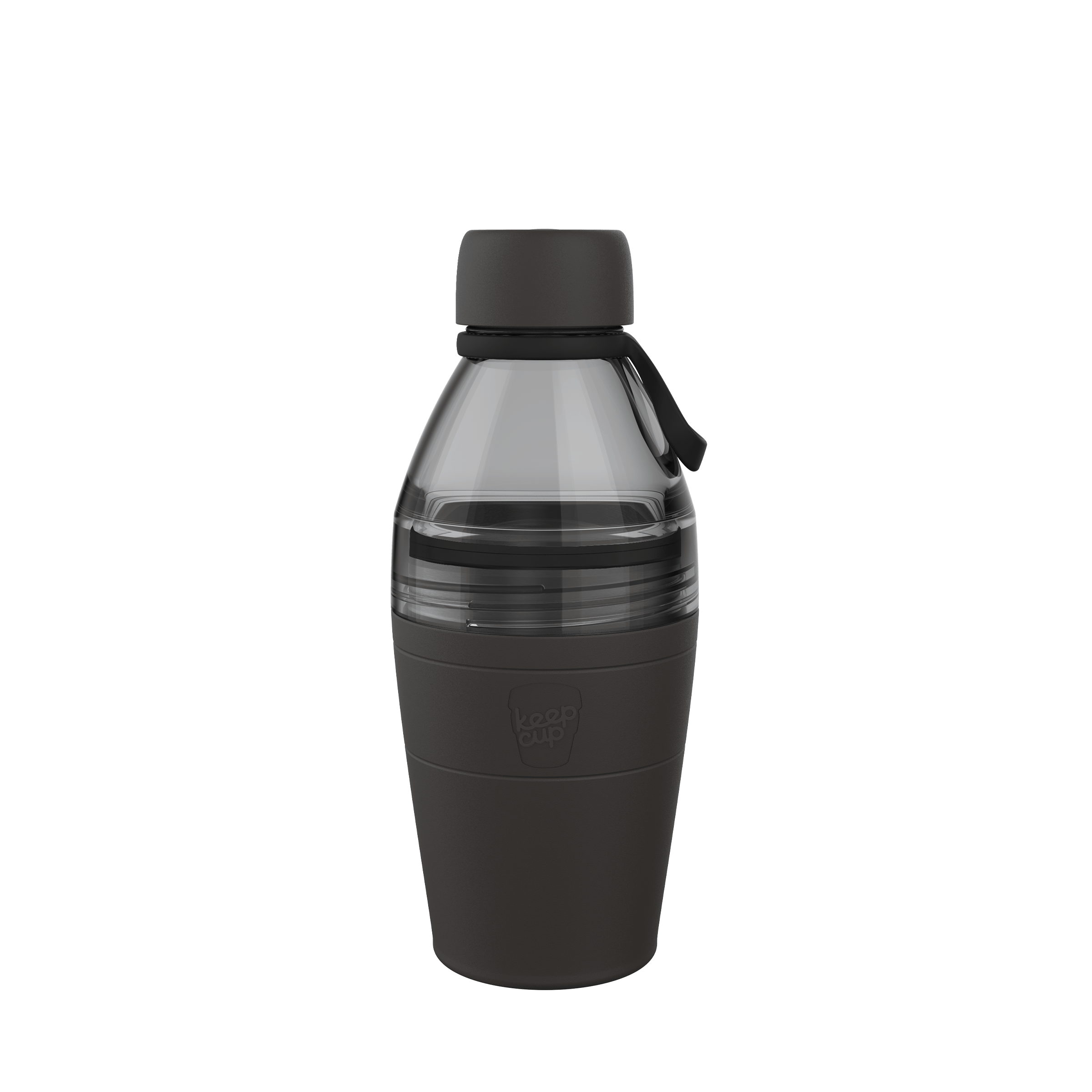 Helix Bottle Clear Top - 530ml | Black