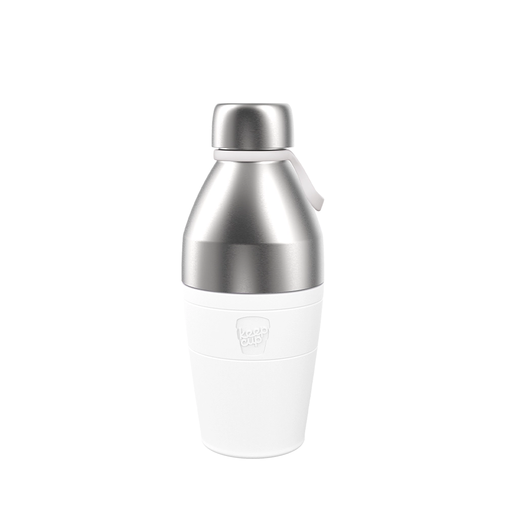 Helix Bottle - S 420ml | White Chrome