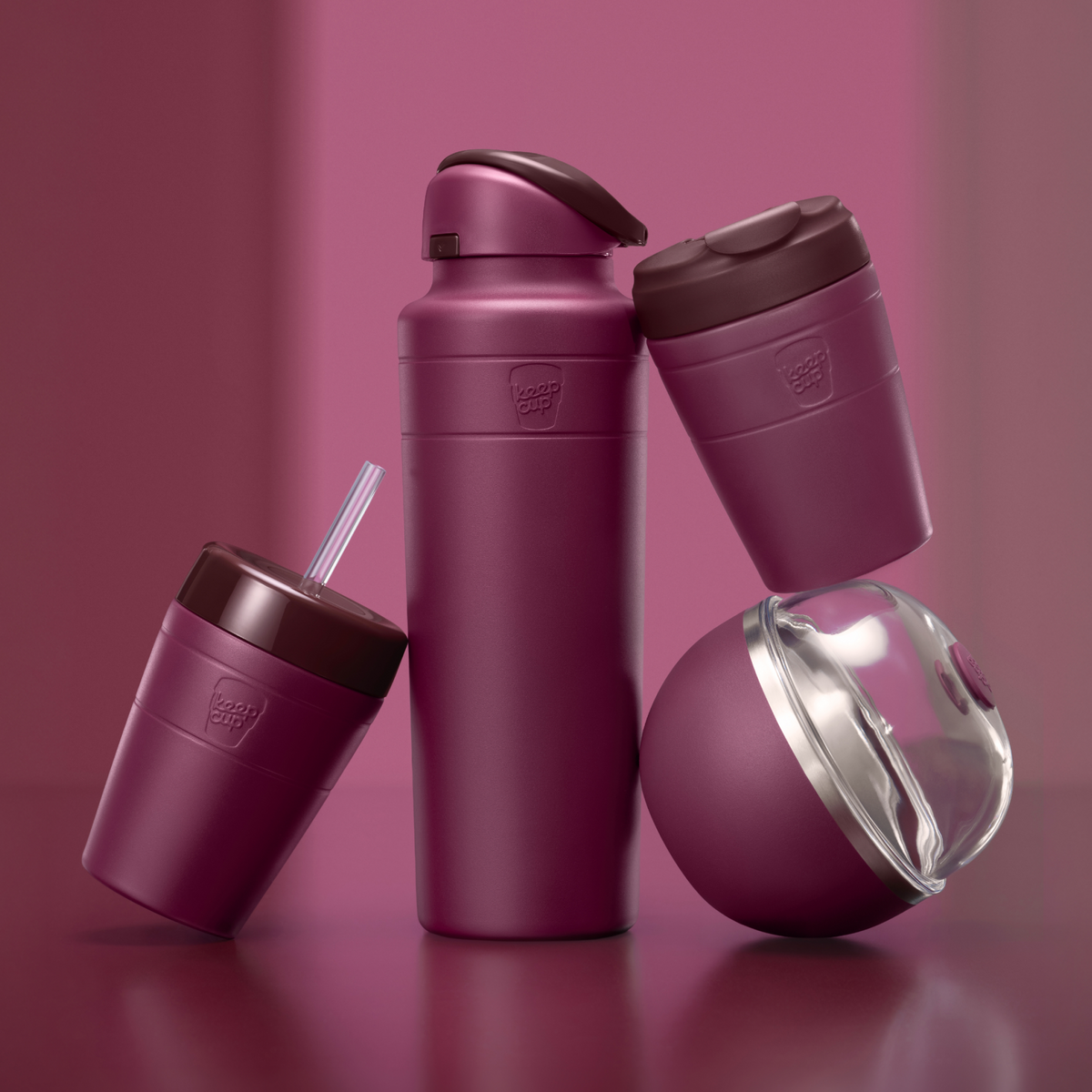 Commuter Insulated Cold Cup - 12oz | Mulberry